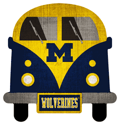 Michigan Wolverines 12" Team Bus Sign