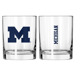 Michigan Wolverines 14oz Gameday Rocks Glass
