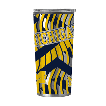 Michigan Wolverines 20oz Flex Plastic Wall Stainless Tumbler
