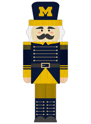 Michigan Wolverines 31" Nutcracker Leaner