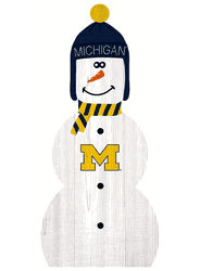 Michigan Wolverines 31" Snowman Leaner