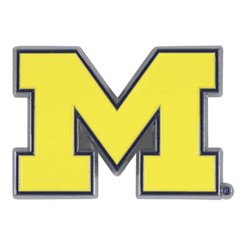 Michigan Wolverines 3D Color Metal Emblem