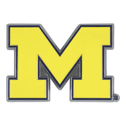Michigan Wolverines 3D Color Metal Emblem