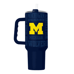 Michigan Wolverines 40oz Replay Powder Coat Tumbler