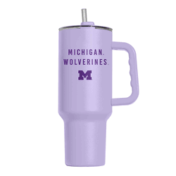 Michigan Wolverines 40oz Tonal Lavender Powder Coat Tumbler