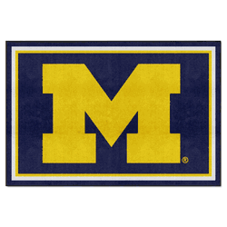 Michigan Wolverines 5ft. x 8 ft. Plush Area Rug