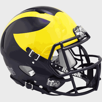 Michigan Wolverines  Authentic Speed Full Size Football Helmet Painted Wings
