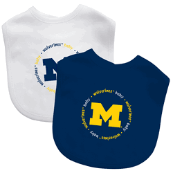 Michigan Wolverines Baby Bibs 2-Pack