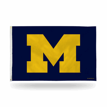 Michigan Wolverines Navy 3' x 5' Banner Flag