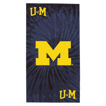 NCAA Michigan Wolverines Pyschedelic Beach Towel