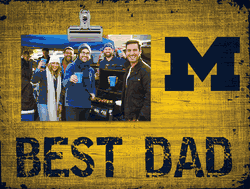 Michigan Wolverines Best Dad Clip Frame