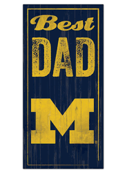Michigan Wolverines Best Dad Sign