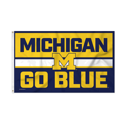 Michigan Wolverines Bold 3' x 5' Banner Flag