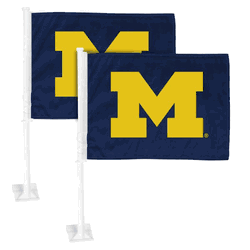 Michigan Wolverines Car Flag Large 1pc 11" x 14"