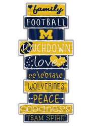 Michigan Wolverines Celebrations Stack 24" Sign
