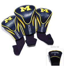 Michigan Wolverines Club 3 Piece Contour Headcover Set