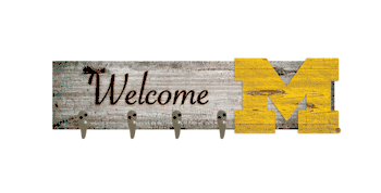 Michigan Wolverines Coat Hanger 6x24