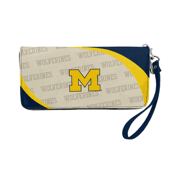 Michigan Wolverines Curve Zip Organizer Wallet
