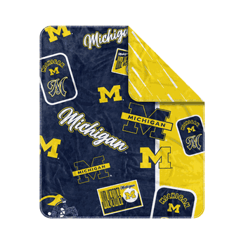 Michigan Wolverines Dream Weave Throw 50x60