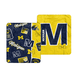 Michigan Wolverines Dream Weave Throw 50x60