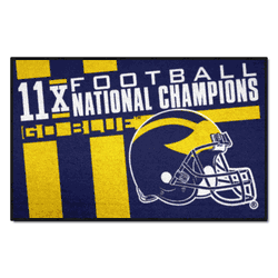 Michigan Wolverines Dynasty Starter Mat Accent Rug - 19in. x 30in.