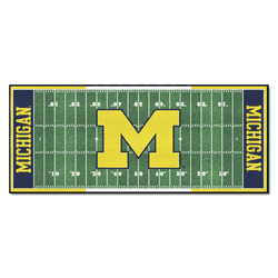 Michigan Wolverines Field Runner Mat - 30in. x 72in.