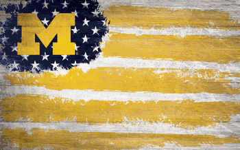 Michigan Wolverines Flag 11x19