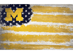 Michigan Wolverines Flag 11x19