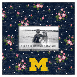 Michigan Wolverines Floral 10x10 Frame