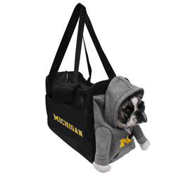 Michigan Wolverines Furry Fan Pet Carrier