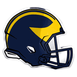 Michigan Wolverines Heavy Duty Aluminium Helmet Emblem