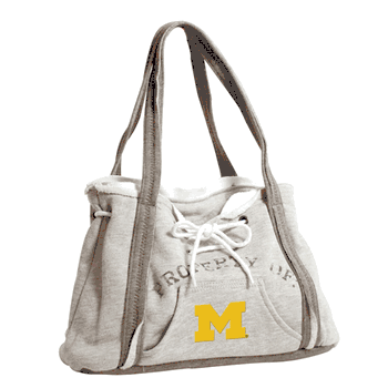 Michigan Wolverines Hoodie Purse Grey