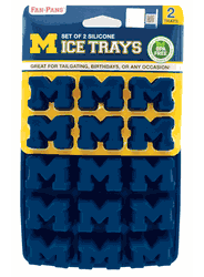 Michigan Wolverines Ice Trays 2-Pack