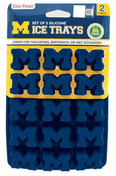 Michigan Wolverines Ice Trays 2-Pack