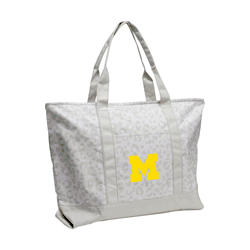 Michigan Wolverines Leopard Pattern Tote