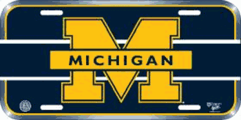 Michigan Wolverines License Plate