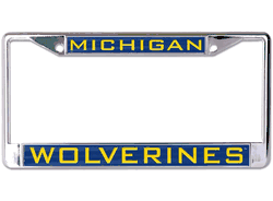 Michigan Wolverines License Plate Frame - Inlaid