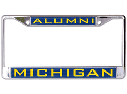 Michigan Wolverines License Plate Frame - Inlaid - Alumni