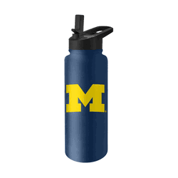 Michigan Wolverines Logo 34oz Quencher Water Bottle