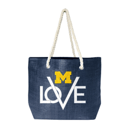 Michigan Wolverines Love Tote