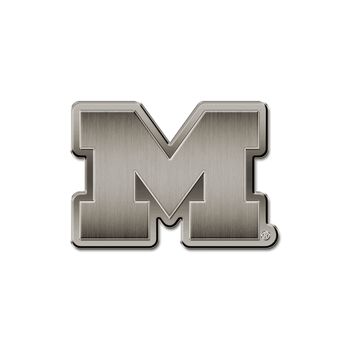 Michigan Wolverines M Antique Auto Emblem