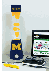 Michigan Wolverines Magma Lamp - Bluetooth Speaker