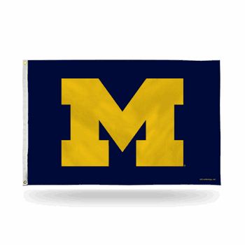 Michigan Wolverines Banner Flag - Yellow 