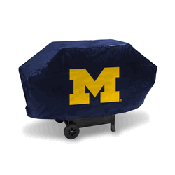 Michigan Wolverines Navy Deluxe Grill Cover