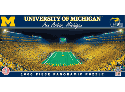 Michigan Wolverines NCAA 1000pc Panoramic Puzzle - End Zone