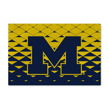 Michigan Wolverines NCAA Dropzone Washable Rug 20X32 Inches