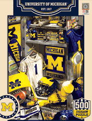 Michigan Wolverines NCAA Locker Room 500pc Puzzle