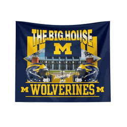 Michigan Wolverines NCAA The Big House Wall Hanging 34X40 Inches