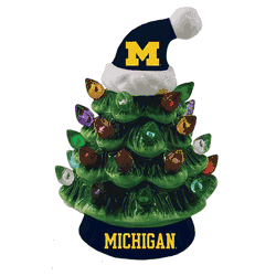 Michigan Wolverines Ornament Christmas Tree LED 4 Inch