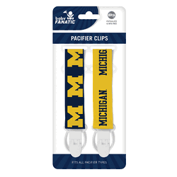 Michigan Wolverines Pacifier Clips